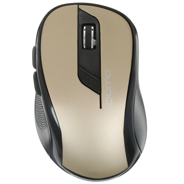 Купить мышь беспроводная qumo office line bronze m64 [24361] золотистый