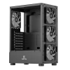 Купить корпус xastra a301 [a301-bk-fc120frgb-4f-gl] черный