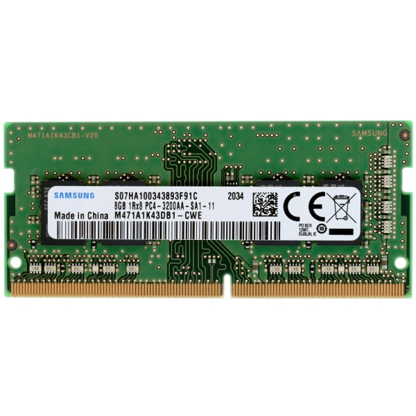 Купить оперативная память sodimm samsung [m471a1k43db1-cwe] 8 гб