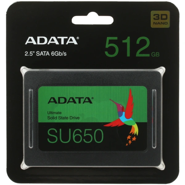 Купить 512 гб 2.5" sata накопитель adata su650 [asu650ss-512gt-r]