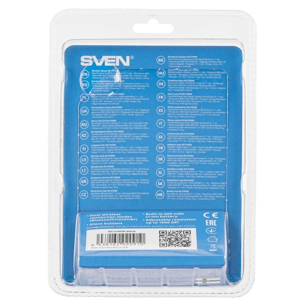 Купить мышь беспроводная sven rx-570sw [sv-020910] черный