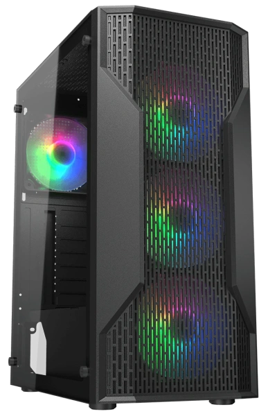 Купить корпус cougar mx110 rgb black  черный
