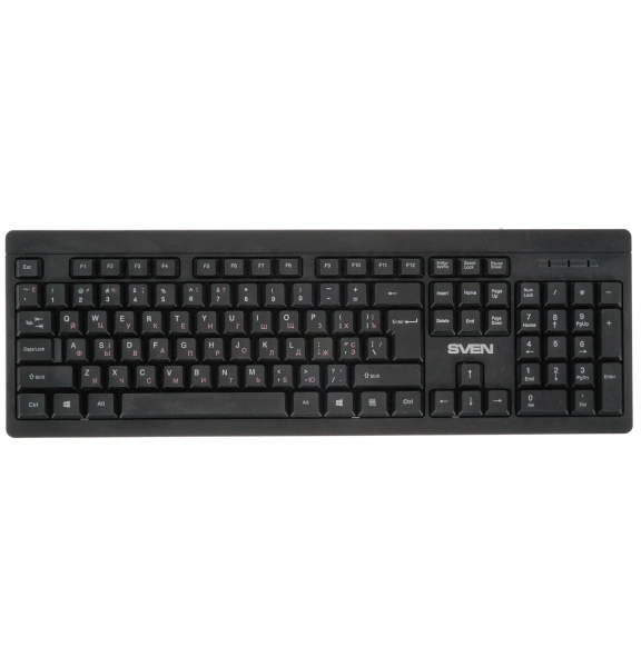 Купить клавиатура+мышь  проводная  sven kb-s320c черный