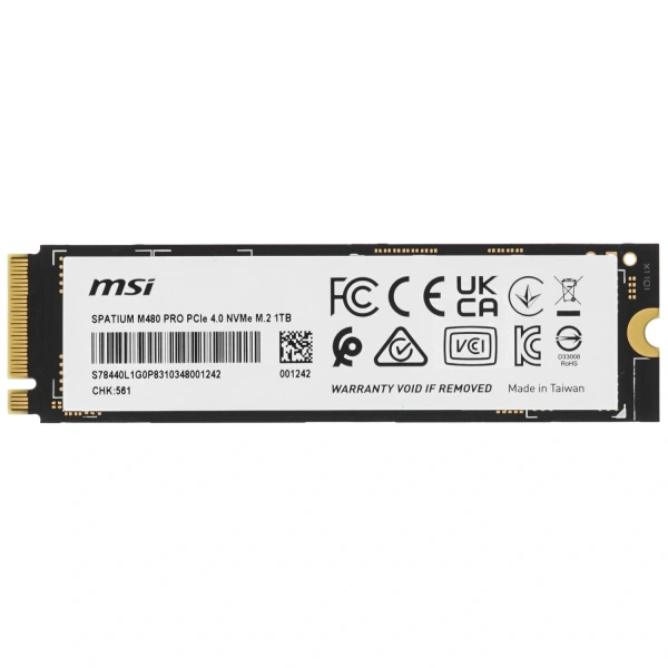 Купить 1000 гб m.2 nvme накопитель msi spatium m480 pro [s78-440l1g0-p83]