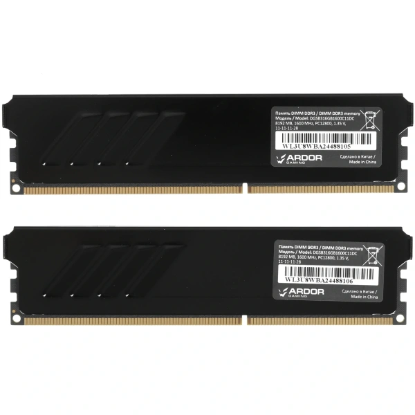 Купить оперативная память ardor gaming reaper [dgsb316gb1600c11dc] 16 гб