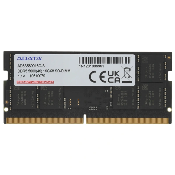 Купить оперативная память sodimm adata [ad5s560016g-s] 16 гб