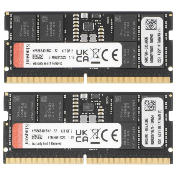 Купить оперативная память sodimm kingston fury impact [kf556s40ibk2-32] 32 гб