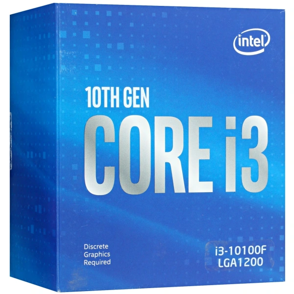 Купить процессор intel core i3-10100f box