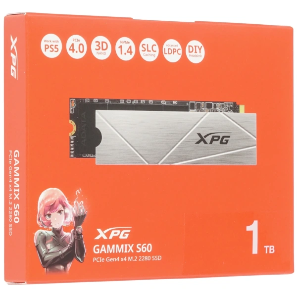 Купить 1000 гб m.2 nvme накопитель adata xpg gammix s60 [agammixs60-1t-cs]