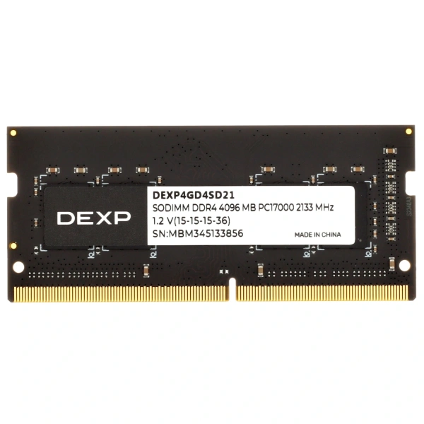 Купить оперативная память sodimm dexp [dexp4gd4sd21] 4 гб