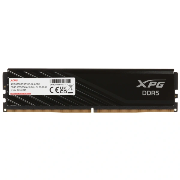 Купить оперативная память adata xpg lancer blade [ax5u6000c3616g-slabbk] 16 гб