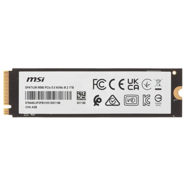 Купить 1000 гб m.2 nvme накопитель msi spatium m560 [s78-440l0f0-p83]