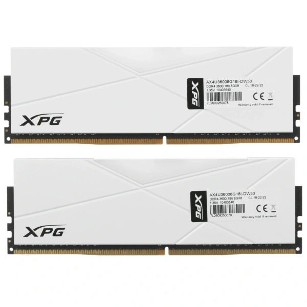 Купить оперативная память adata xpg spectrix d50 rgb [ax4u36008g18i-dw50] 16 гб