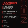 Купить 15.6" ноутбук ardor gaming neo n15-i5nd410 черный