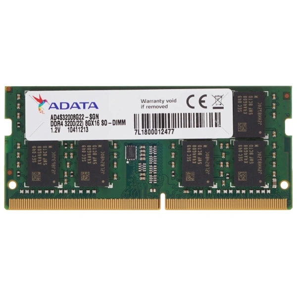 Купить оперативная память sodimm adata [ad4s32008g22-sgn] 8 гб