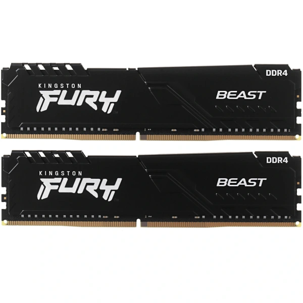 Купить оперативная память kingston fury beast black [kf432c16bbk2/64] 64 гб