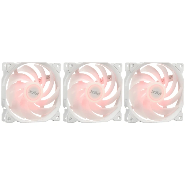 Купить комплект вентиляторов adata xpg vento 120 argb pwm white [vento120argbpwm3c-whcww]