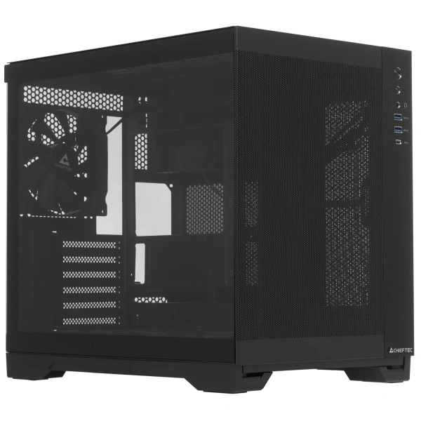Купить корпус chieftec visio air [gm-30b-m-op] черный