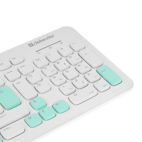 Купить клавиатура+мышь беспроводная   defender cerrato c-978 белый