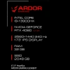 Купить 17.3" ноутбук ardor gaming element l17-i9nd400 черный