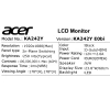 Купить 23.8" монитор acer ka242ye0bi черный