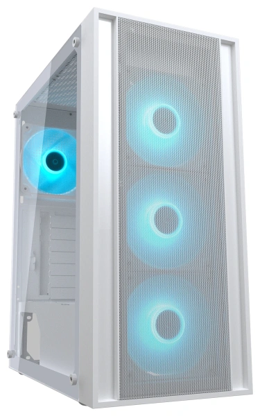 Купить корпус cougar mx160 argb [mx160 argb white] белый