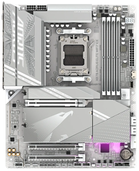 Купить материнская плата gigabyte x870 aorus elite wifi7 ice