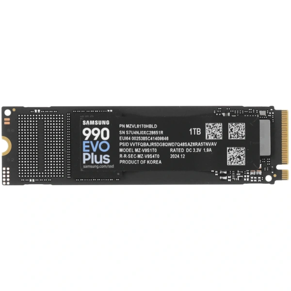 Купить 1000 гб m.2 nvme накопитель samsung 990 evo plus [mz-v9s1t0bw]