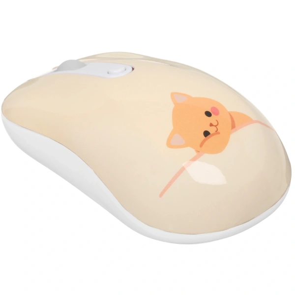 Купить мышь беспроводная dexp wm-311wu cute cat  бежевый