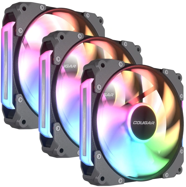 Купить комплект вентиляторов cougar apolar 120 argb [cf-apr12hb3-rgb]