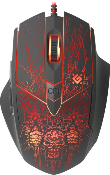 Купить мышь проводная defender doom fighter gm-260l черный + коврик