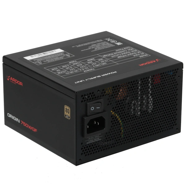 Купить блок питания ardor gaming origin 750wgf  черный
