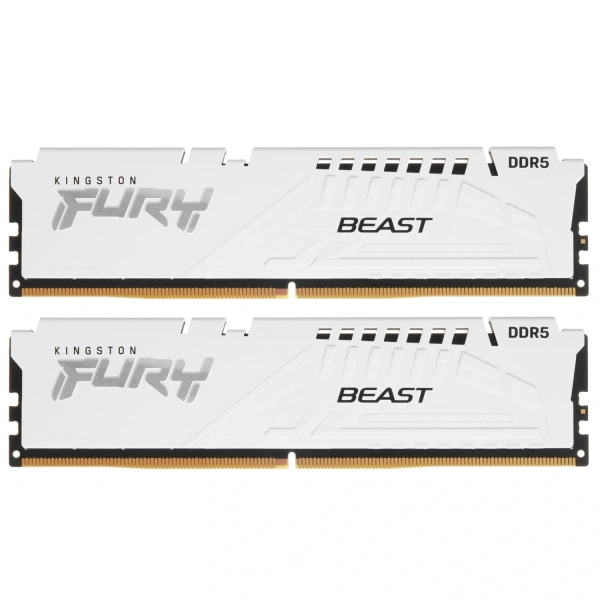 Купить оперативная память kingston fury beast white amd [kf560c36bwek2-64] 64 гб