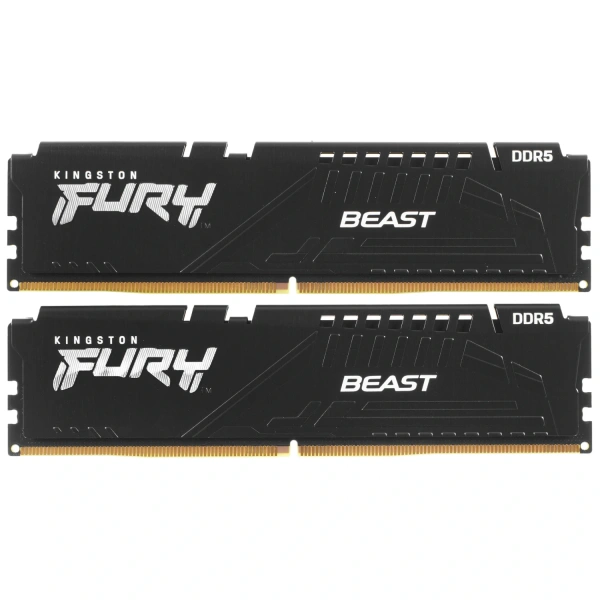 Купить оперативная память kingston fury beast black [kf556c36bbek2-32] 32 гб