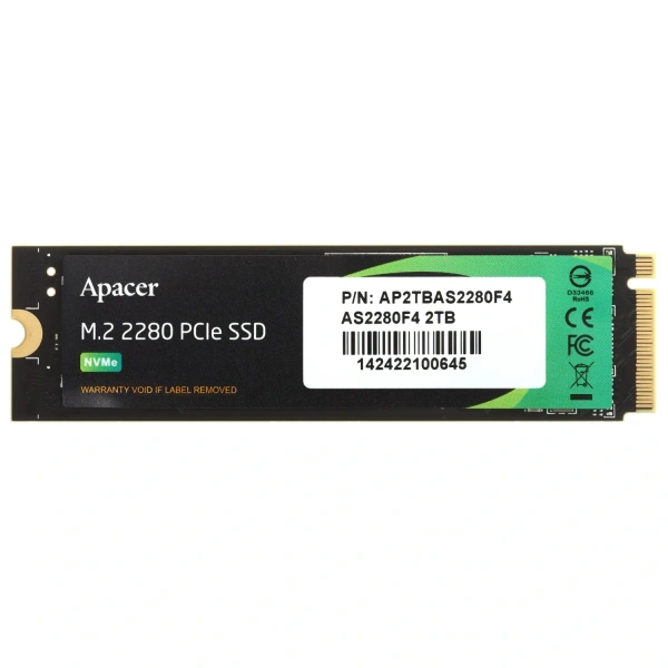 Купить 2000 гб m.2 nvme накопитель apacer as2280f4 [ap2tbas2280f4-1]