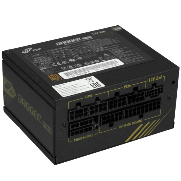 Купить блок питания fsp dagger pro atx3.0(pcie5.0) 850w [ppa8503916] черный