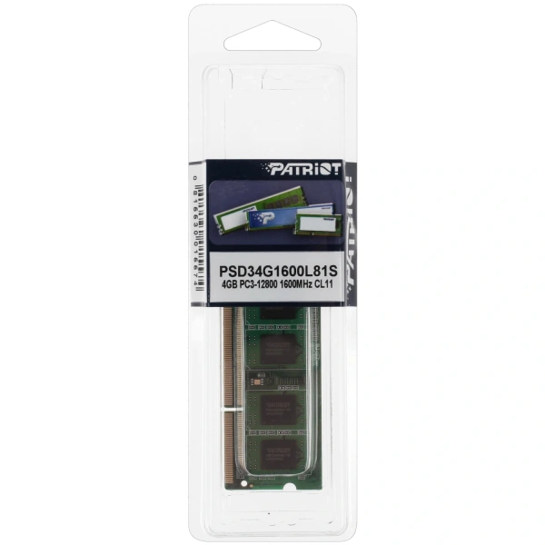 Купить оперативная память sodimm patriot signature [psd34g1600l81s] 4 гб
