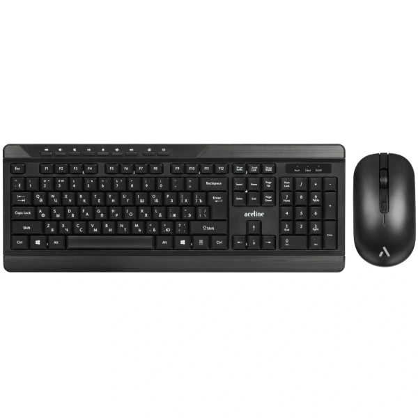 Купить клавиатура+мышь  проводная  aceline 802-hf черный
