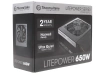 Купить блок питания thermaltake litepower 650w [ltp-0650p-2] черный