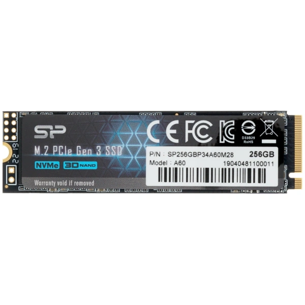Купить 256 гб m.2 nvme накопитель silicon power p34a60 [sp256gbp34a60m28]