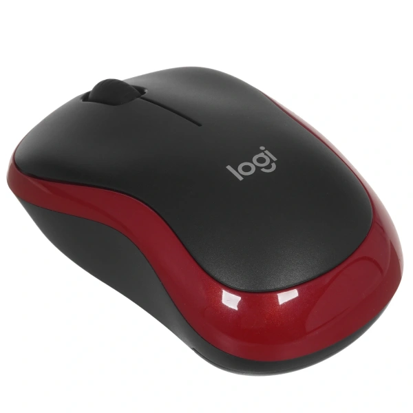 Купить мышь беспроводная logitech m185 red [910-002633] красный