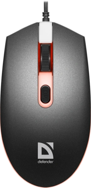 Купить мышь проводная defender dot mb-986 [52986] черный