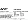 Купить 27" монитор acer nitro xf270x1bmiiphx черный
