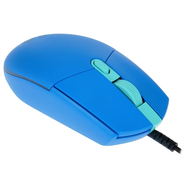 Купить мышь проводная logitech g102 lightsync [910-005810] синий