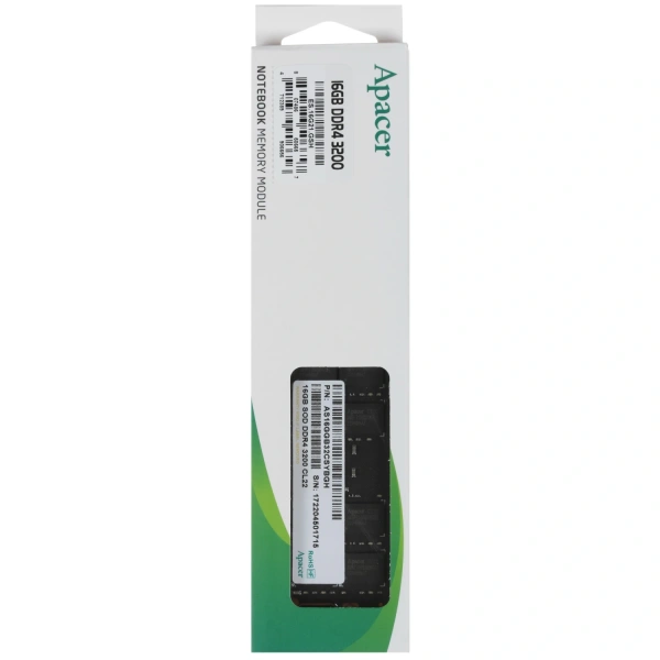 Купить оперативная память sodimm apacer [es.16g21.gsh] 16 гб