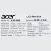Купить 24.5" монитор acer ek251qgbi черный