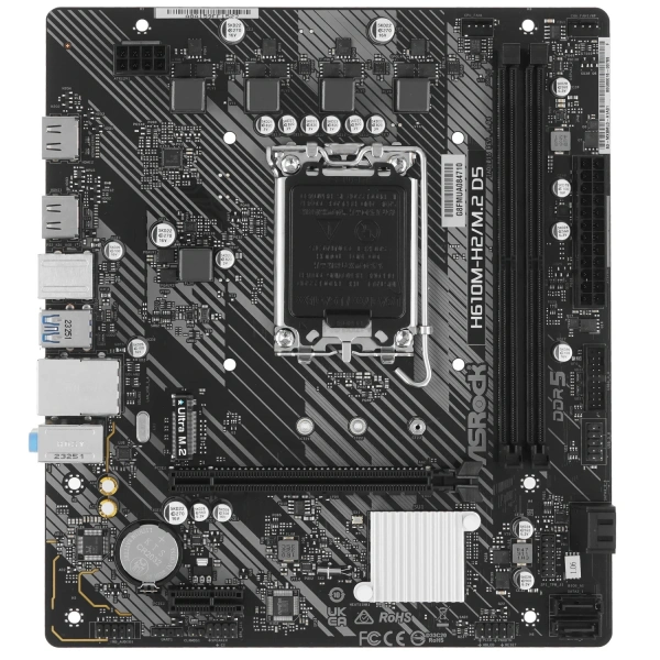 Купить материнская плата asrock h610m-h2/m.2 d5