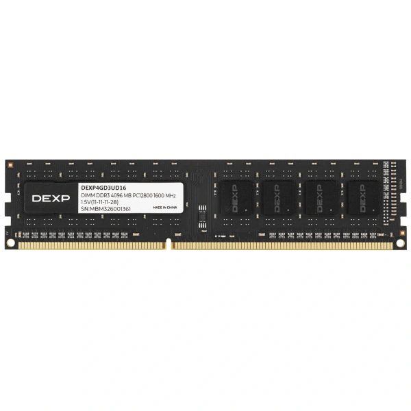 Купить оперативная память dexp [dexp4gd3ud16] 4 гб