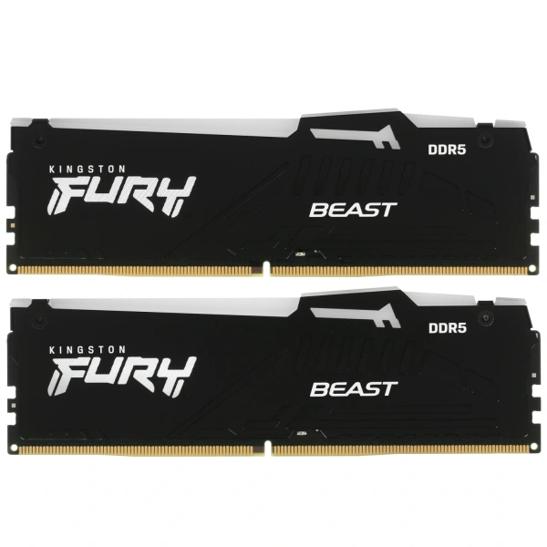 Купить оперативная память kingston fury beast black rgb [kf552c40bbak2-32] 32 гб