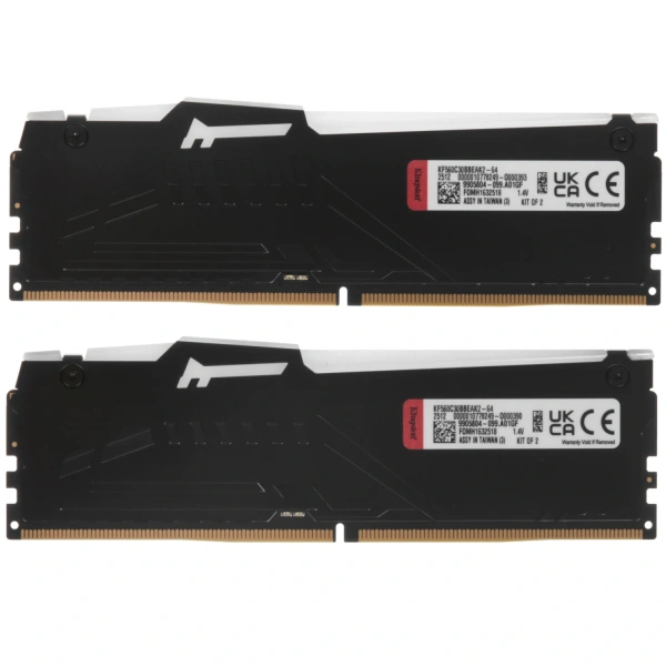 Купить оперативная память kingston fury beast black rgb [kf560c30bbeak2-64] 64 гб